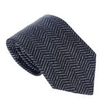Gravata-Hermes-Estampada-Preta-e-Branca-