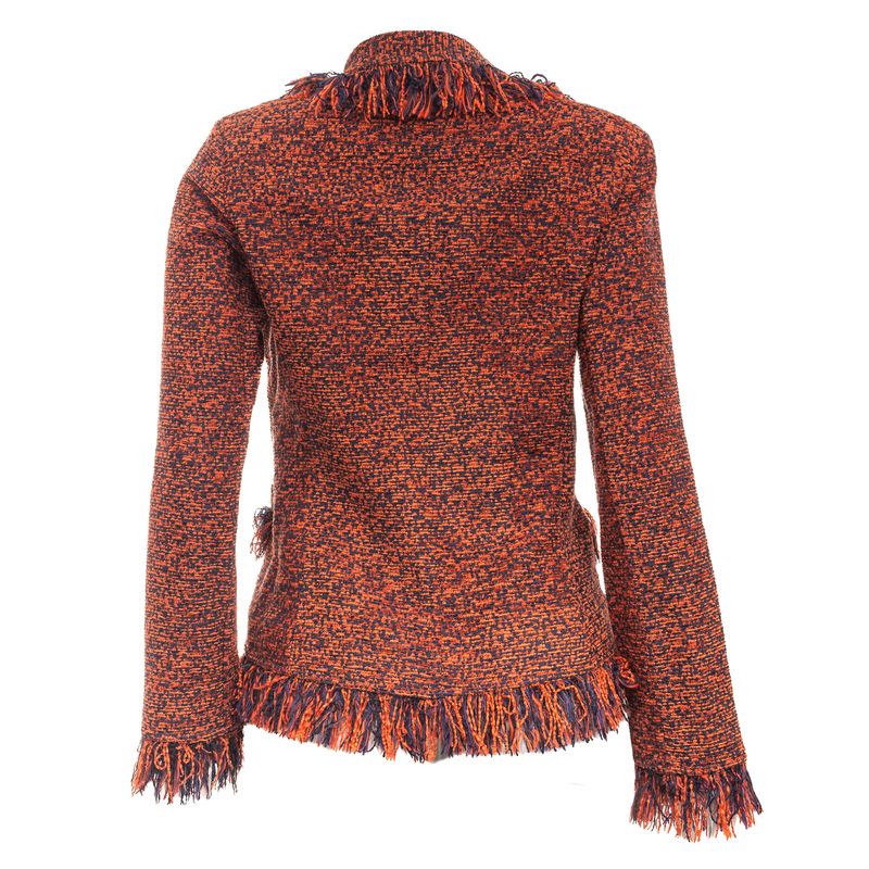 Blazer-Mixed-Tweed-Laranja-e-Azul