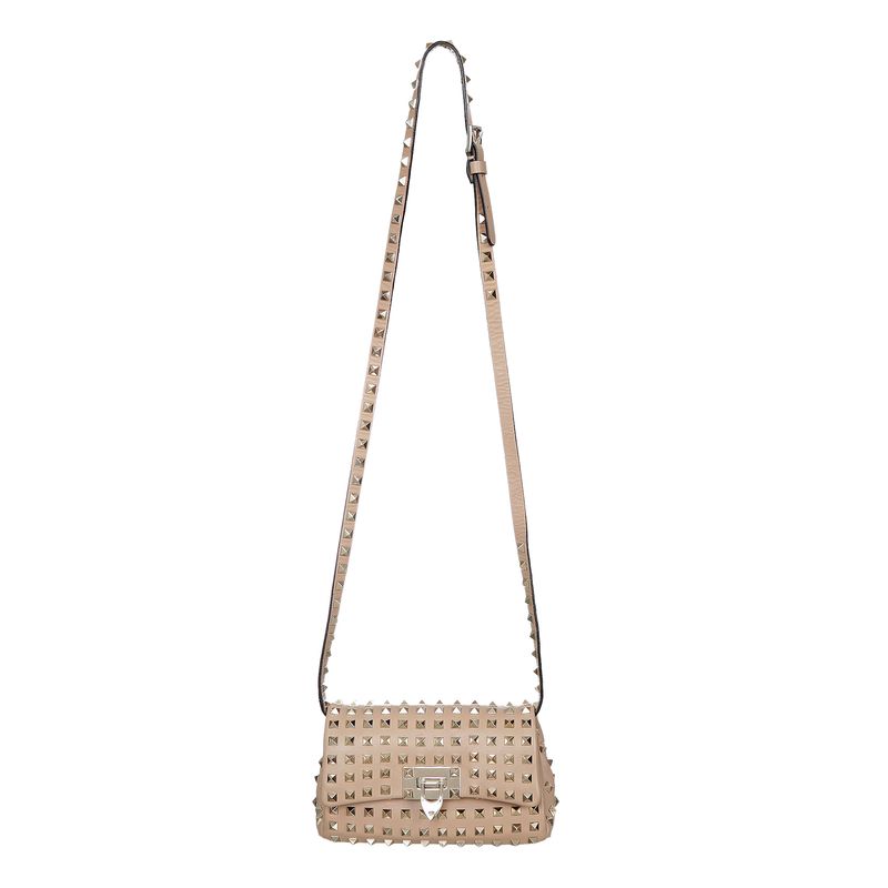Bolsa-Valentino-Rockstud-Couro-Bege-