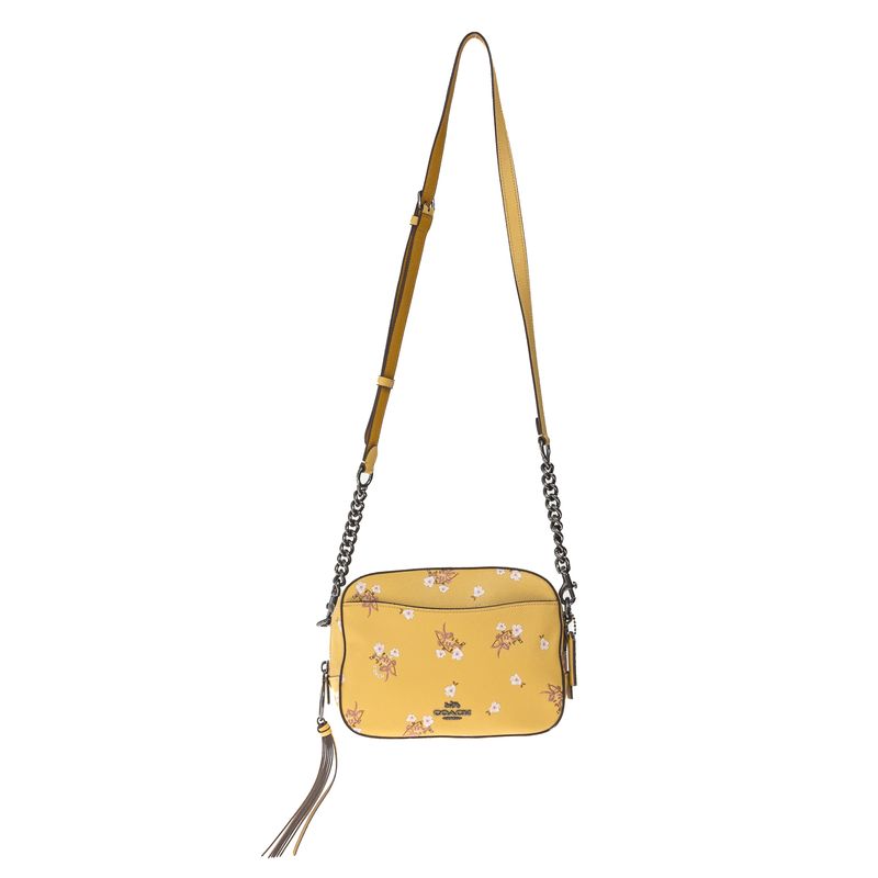 Bolsa-Coach-Camera-Floral-Amarela