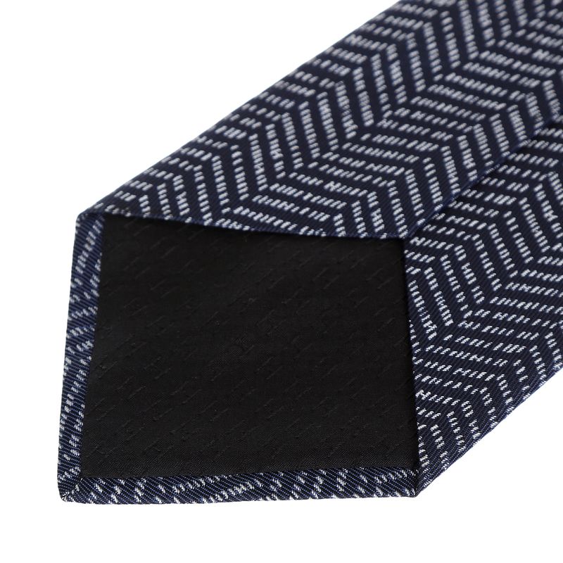 Gravata-Hermes-Estampada-Preta-e-Branca-