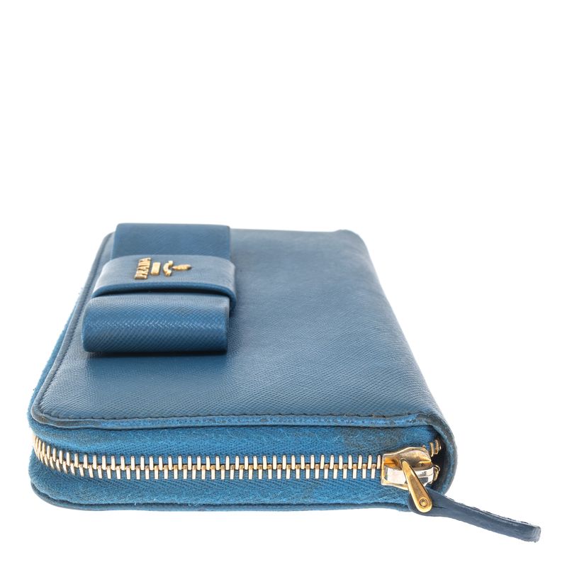Carteira-Prada-Laco-Saffiano-Azul