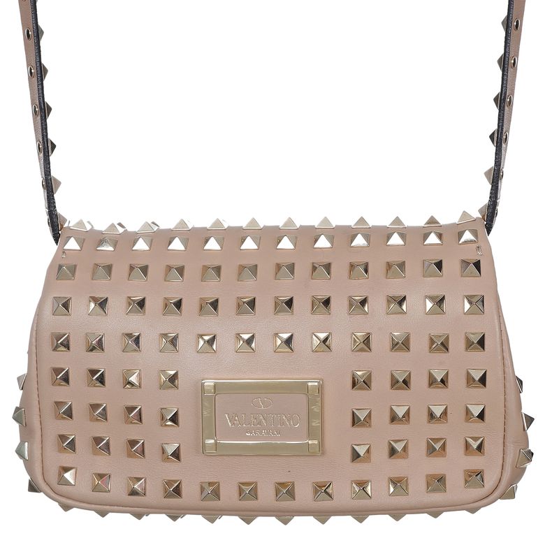 Bolsa-Valentino-Rockstud-Couro-Bege-
