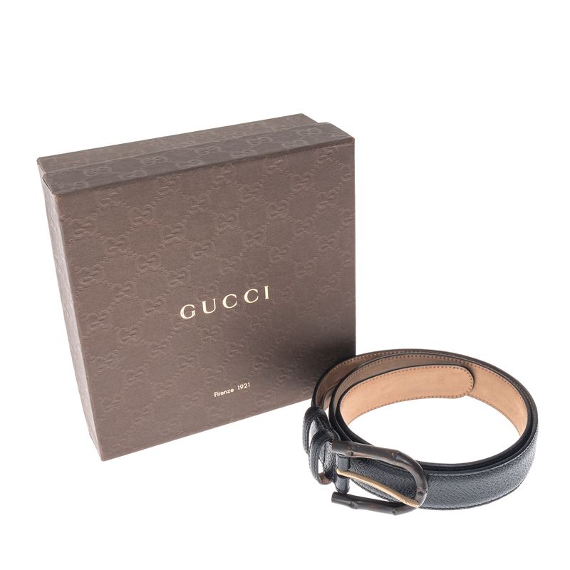 Cinto-Gucci-Bamboo-Couro-Preto