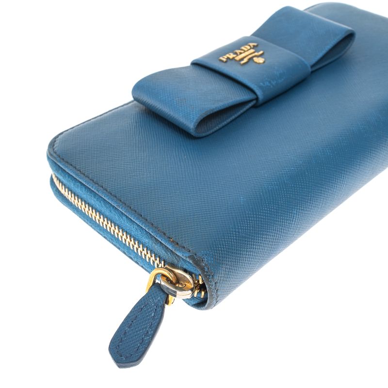 Carteira-Prada-Laco-Saffiano-Azul