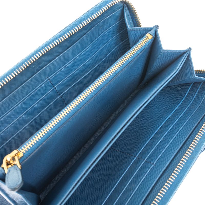 Carteira-Prada-Laco-Saffiano-Azul