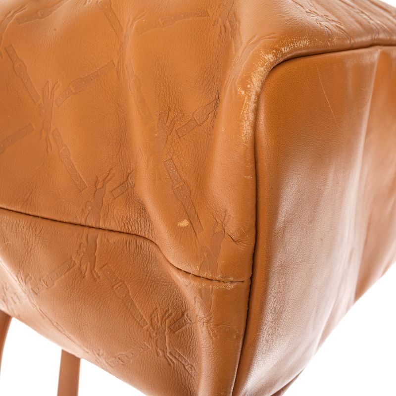 Bolsa-Longchamp-Tote-Baixo-Relevo-Caramelo