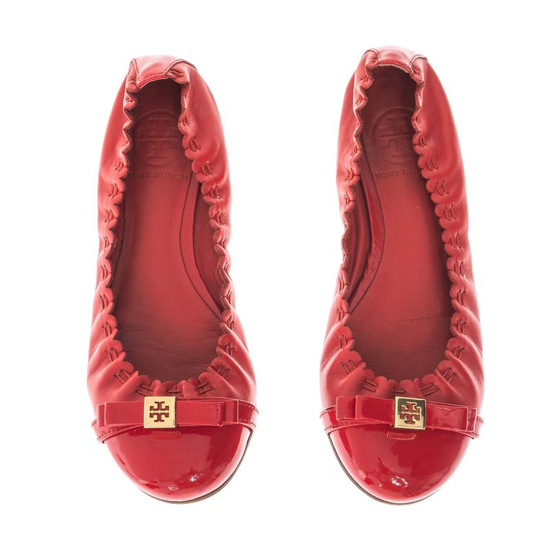 Sapatilha-Tory-Burch-Laco-Couro-Vermelha