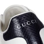 Tenis-Gucci-Ace-Faixa-Web-Couro-Branco