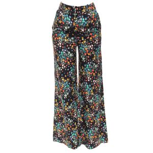 Calça NV Floral Preta