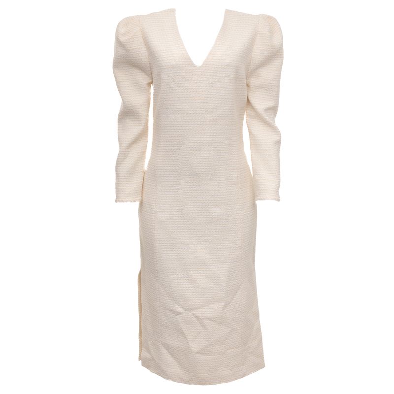 Vestido-Mixed-Tear-Snow-Creme-e-Dourado