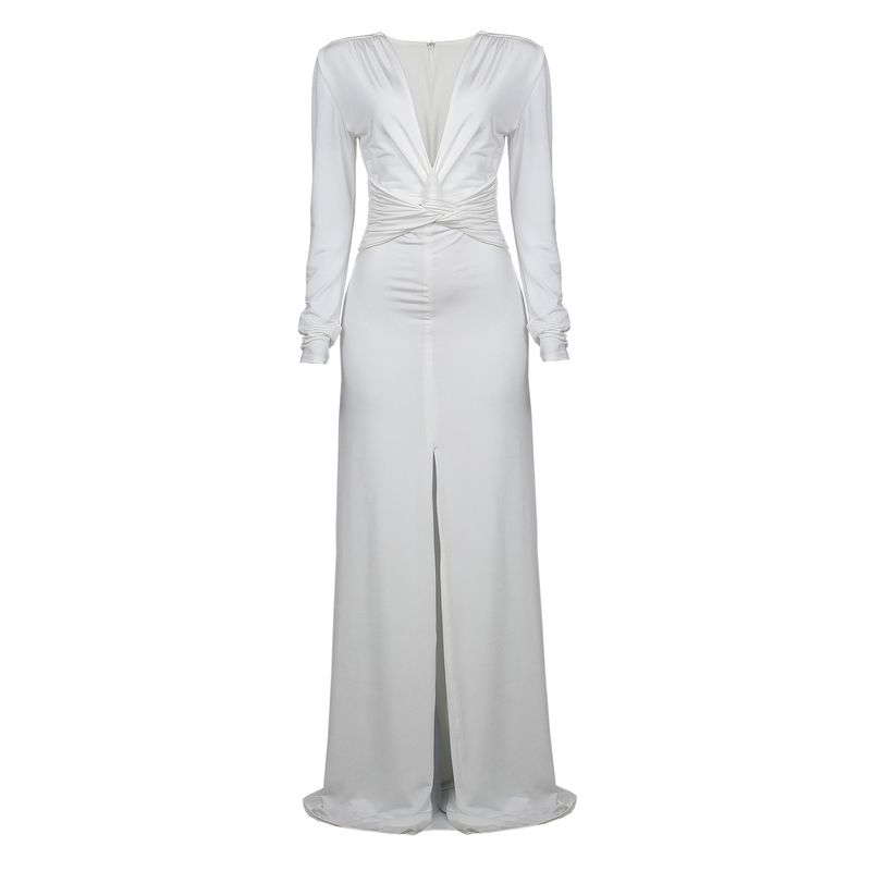 Vestido-Marcelo-Quadros-Longo-Transpasse-Branco