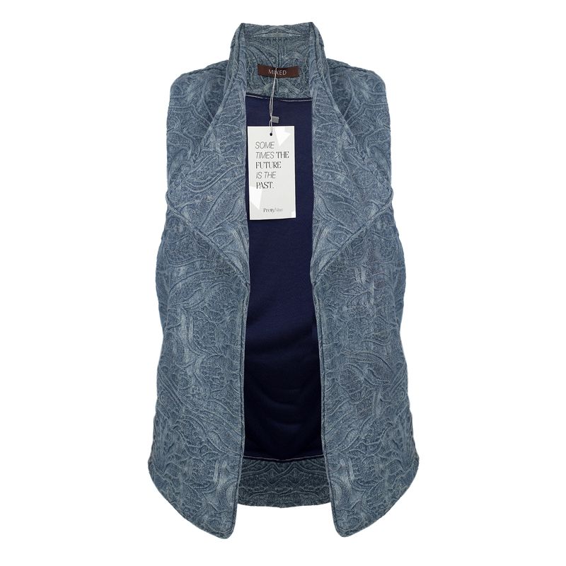 Colete-Mixed-Texturizado-Azul-