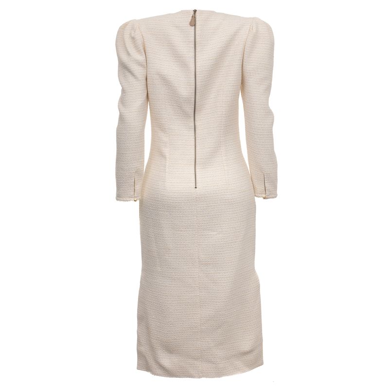 Vestido-Mixed-Tear-Snow-Creme-e-Dourado