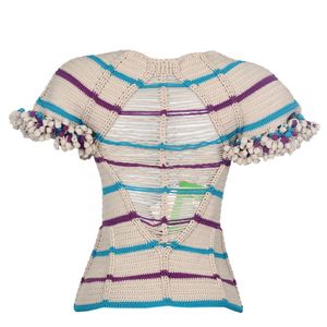 Blusa Helen Rodel Pompons Colorida