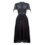 Vestido-Self-Portrait-Tela-Preto-e-Bege-