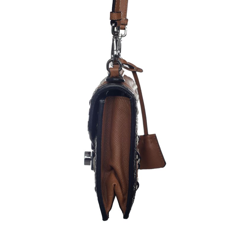 Bolsa-Prada-Couro-Saffiano-Preto-Marrom-e-Branco-