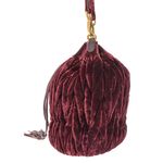Bolsa-Miu-Miu-Bucket-Matelasse-Veludo-Bordo