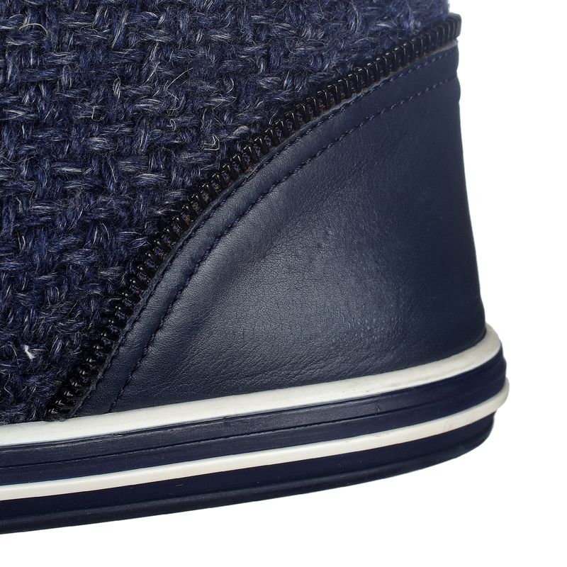 Tenis-Chanel-Couro-e-Tweed-Azul-Marinho-