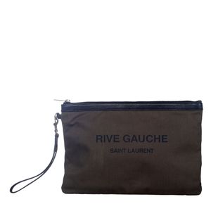 Bolsa Clutch Saint Laurent Rive Gauche Verde