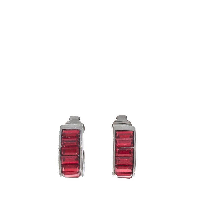 Brinco-de-Pressao-Givenchy-Meia-Argola-com-Cristais-Vermelhos