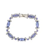 Pulseira-Givenchy-Prateada-com-Cristais-Roxos