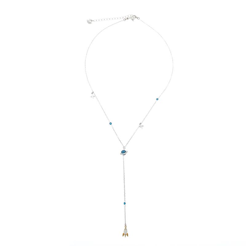 Colar-Swarovski-Foguete-Prateado