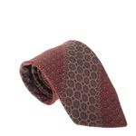 Gravata-Givenchy-Vintage-Seda-Estampada-Vermelha