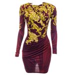 Vestido-Matthew-Williamson-Manga-Longa-Estampado