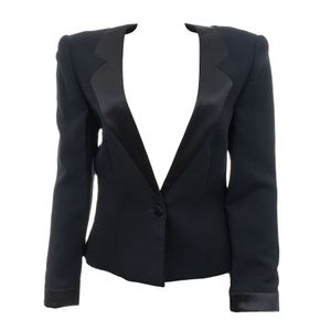 Blazer Giorgio Armani Lã Preto