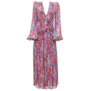 Vestido PatBo Longo Lurex Floral