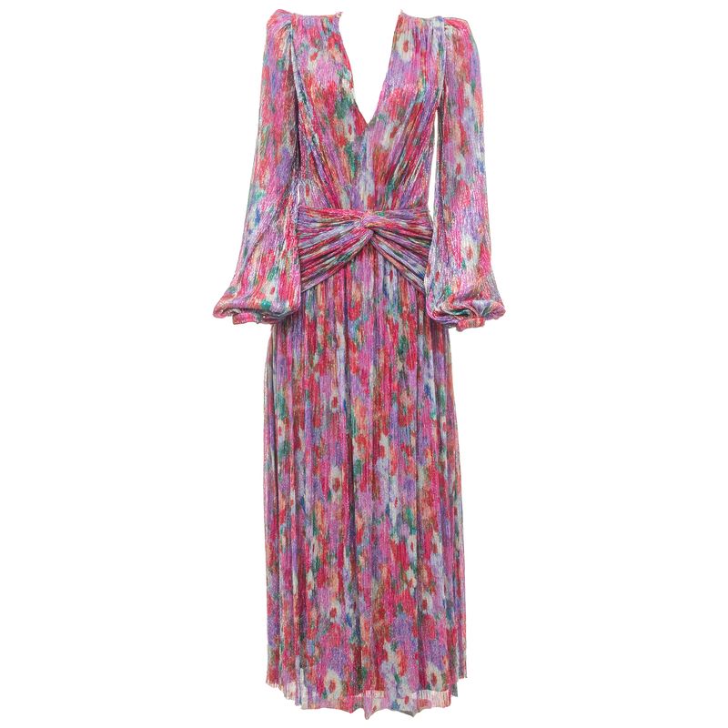 Vestido-PatBo-Longo-Lurex-Floral