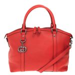 Bolsa-Gucci-Dome-Satchel-Couro-Coral