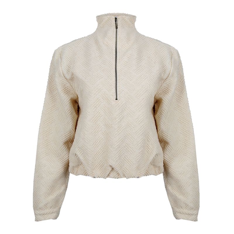 Casaco-Gaya-Ziper-Creme-Texturizado-