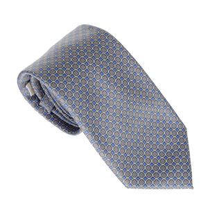 Gravata Michael Kors Estampa Azul e Cinza