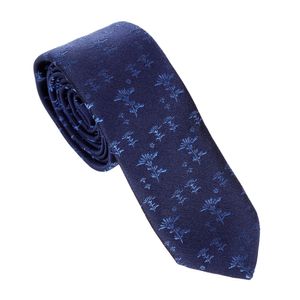 Gravata Emporio Armani Seda Estampa Azul