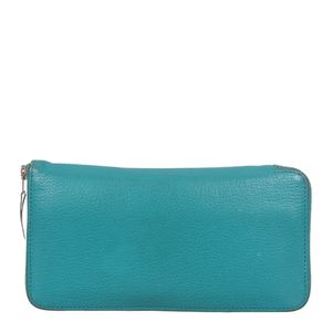 Carteira Hermes Classique Turquesa