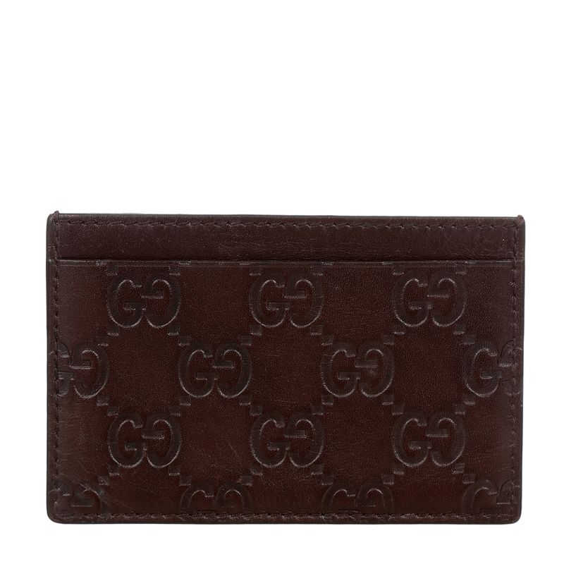 Porta-Cartao-Gucci-Guccissima-Marrom