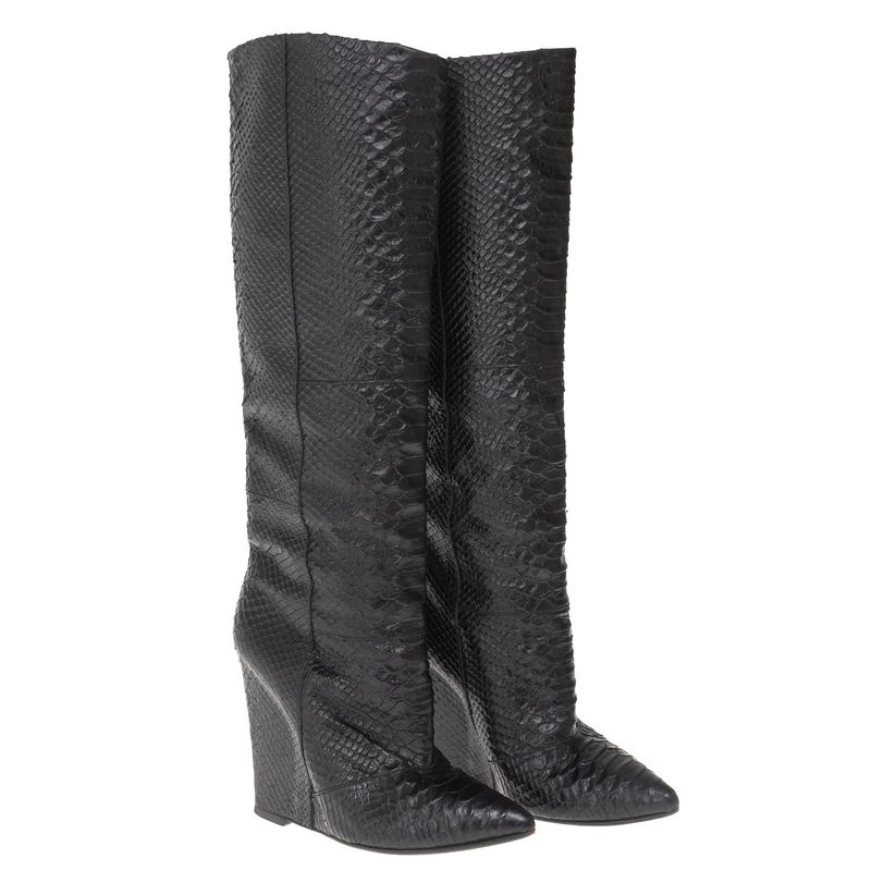 Bota-Giuseppe-Zanotti-Couro-Exotico-Preto