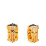 Brinco-de-Pressao-Swarovski-Meia-Argola-Preta-e-Dourada