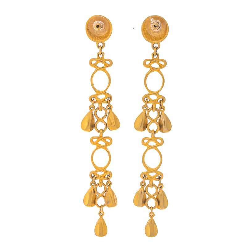 Brinco-Givenchy-Pendente-Longo-Dourado