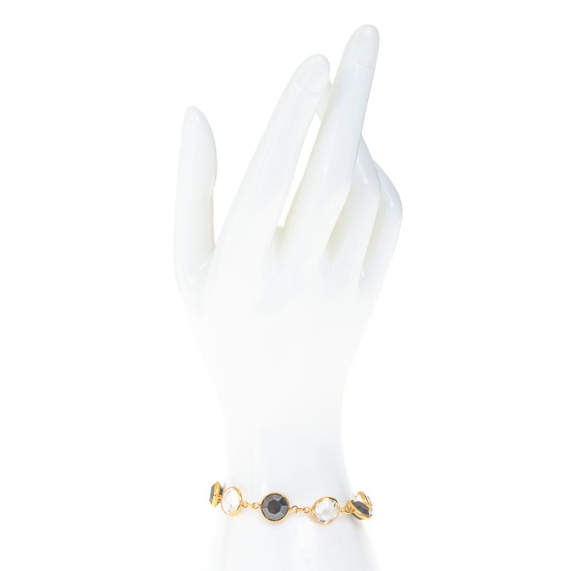 Pulseira-Swarovski-Discos-com-Cristais-Pretos-e-Transparentes