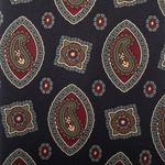 Gravata-Christian-Dior-Vintage-Seda-Arabescos-Marinho