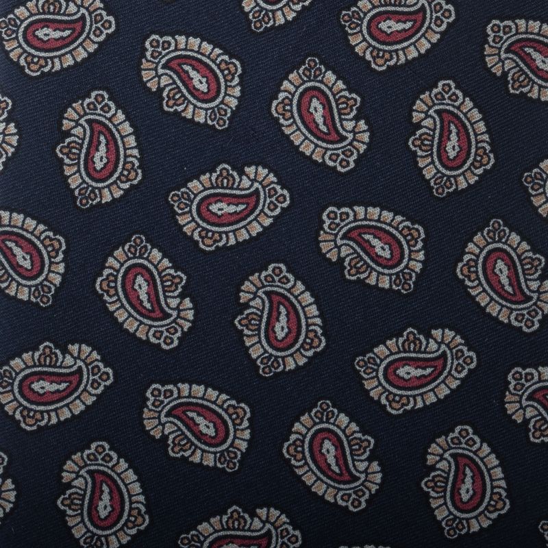 Gravata-Burberry-Vintage-Seda-Arabescos-Marinho