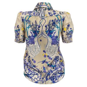 Camisa Red Valentino Estampada Bege