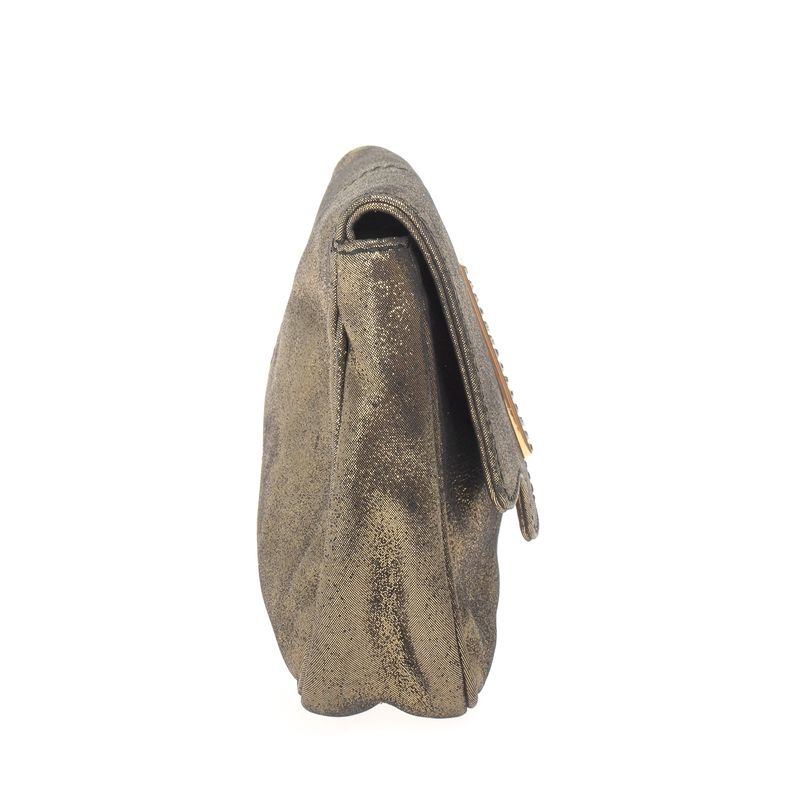 Bolsa-Clutch-Fendi-Dourada