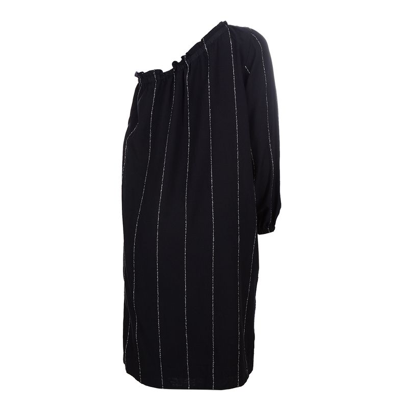 Vestido-Gaya-Preto-e-Lurex-Prateado-