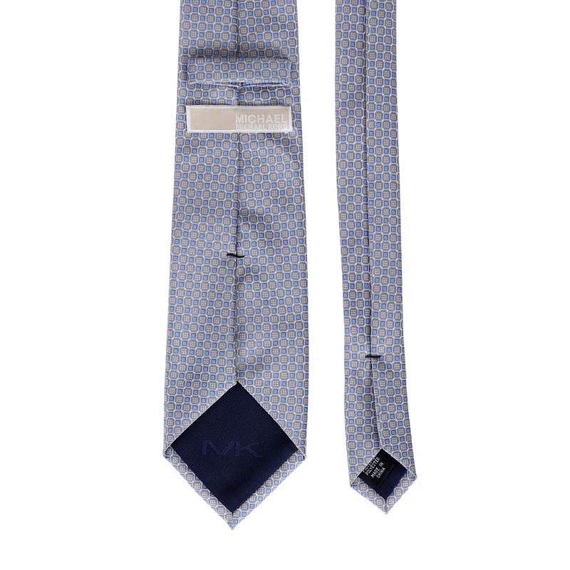 Gravata-Michael-Kors-Estampa-Azul-e-Cinza