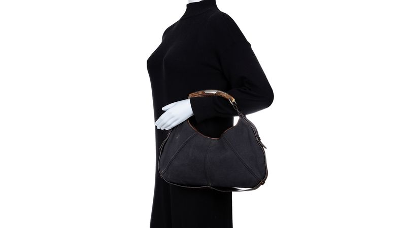 Bolsa Yves Saint Laurent Mombasa Bicolor | Brechó de luxo - Prettynew