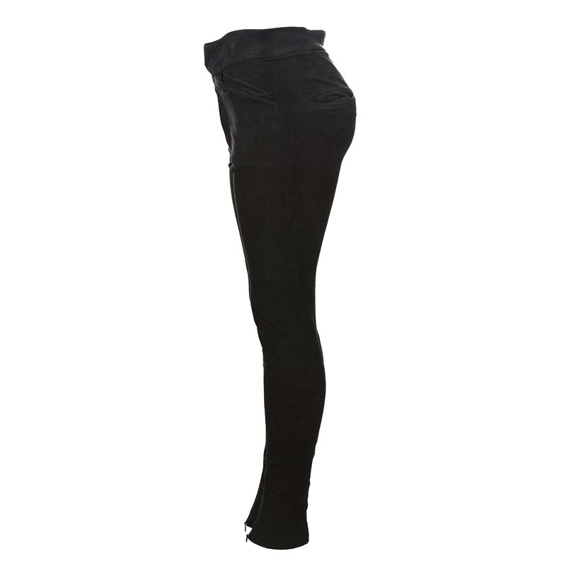 Calca-Isabel-Marant-Couro-Preta-